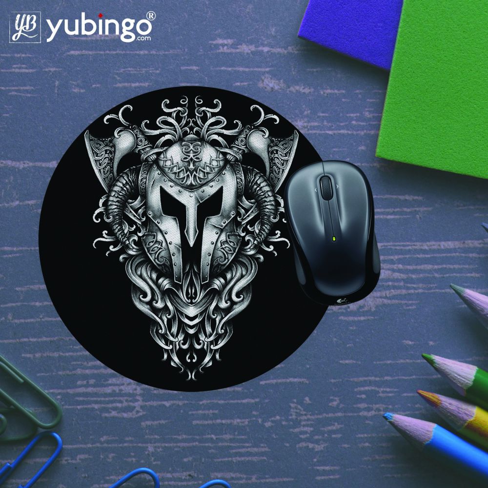 The Armor of Viking Mouse Pad (Round)-Image5