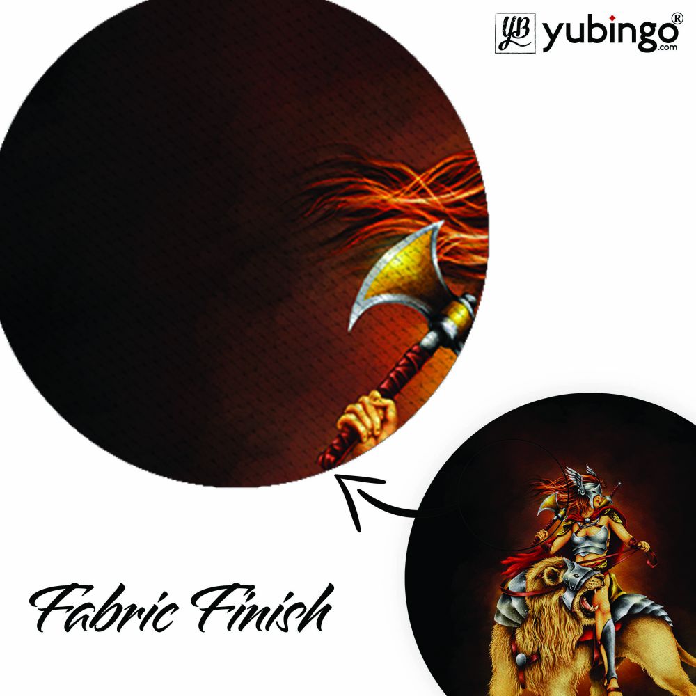 The Lion Rider Mouse Pad (Round)-Image3