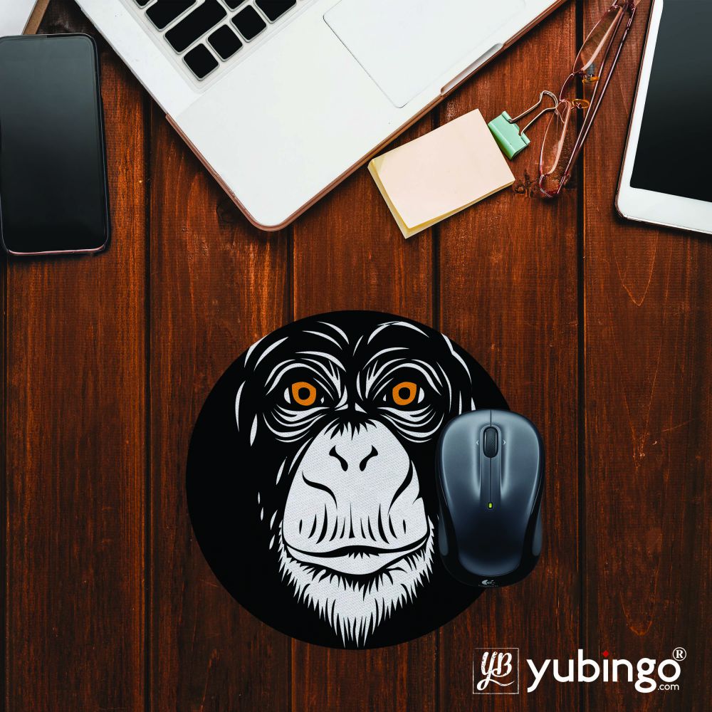 The Monkey Mouse Pad (Round)-Image2