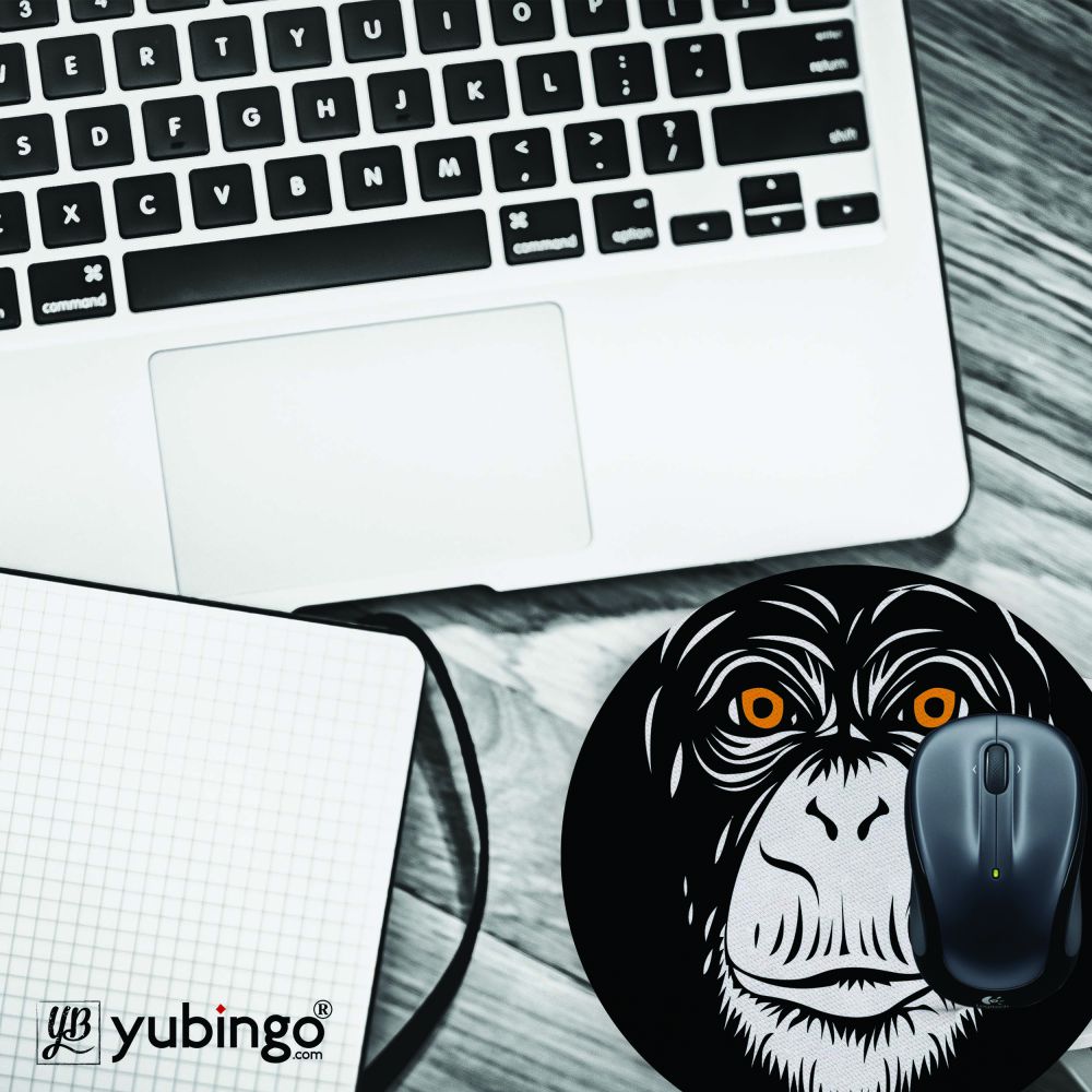 The Monkey Mouse Pad (Round)-Image4