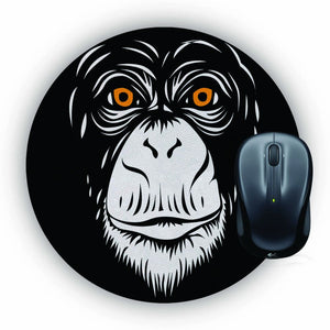The Monkey Mouse Pad (Round)
