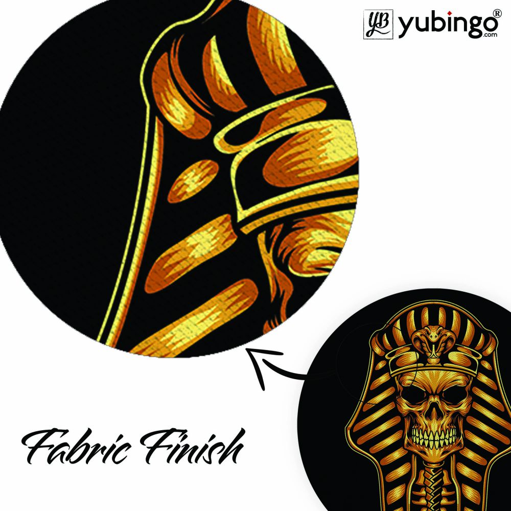 The Mummy Skull Mouse Pad (Round)-Image3