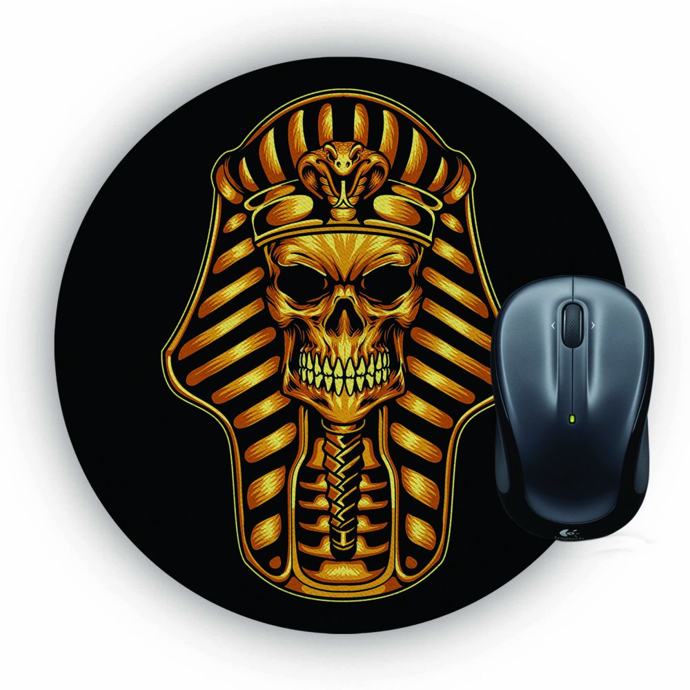 The Mummy Skull Mouse Pad (Round)
