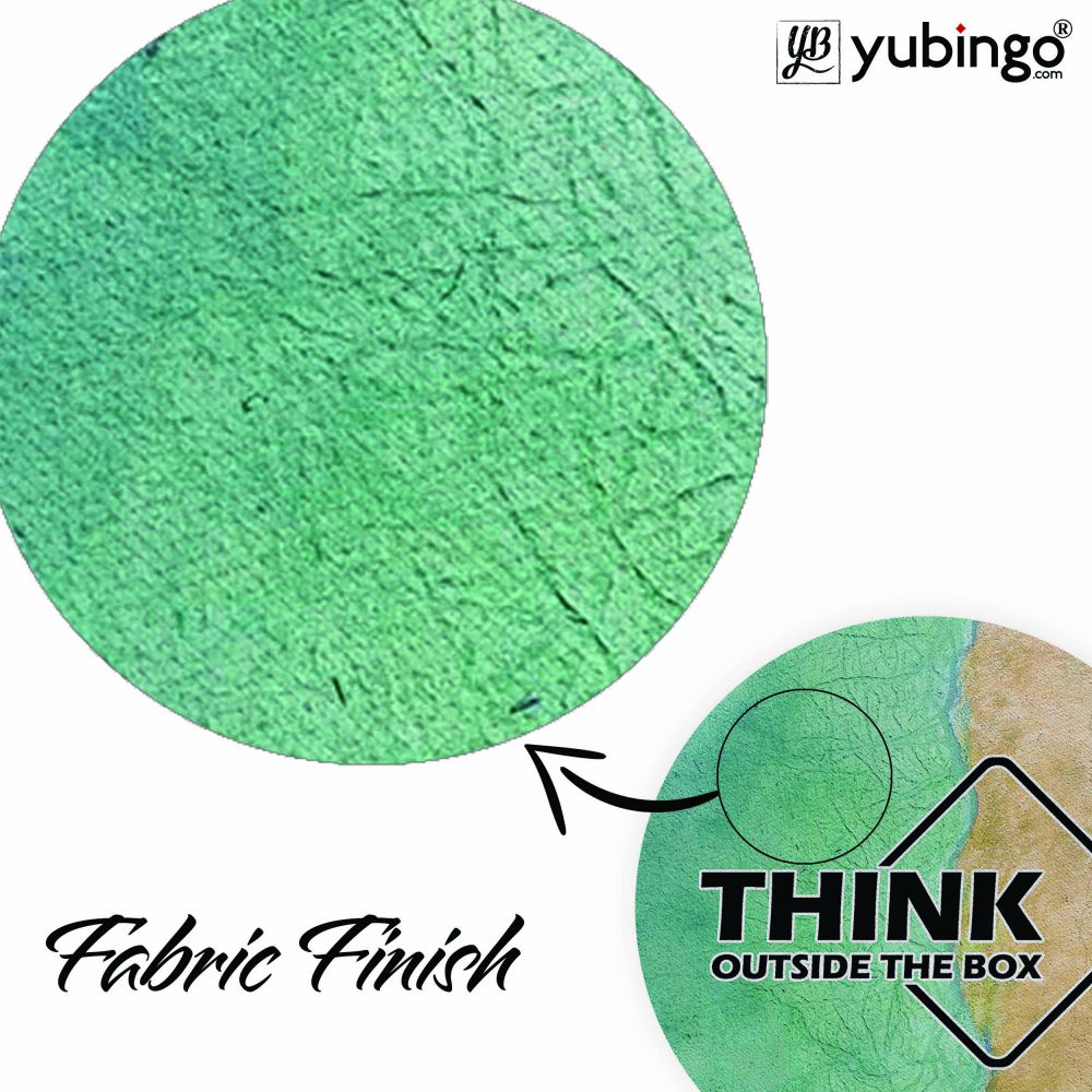 Think Outside The Box Mouse Pad (Round)-Image3