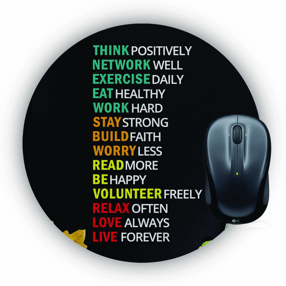 Tips For The Perfect Life Mouse Pad (Round)