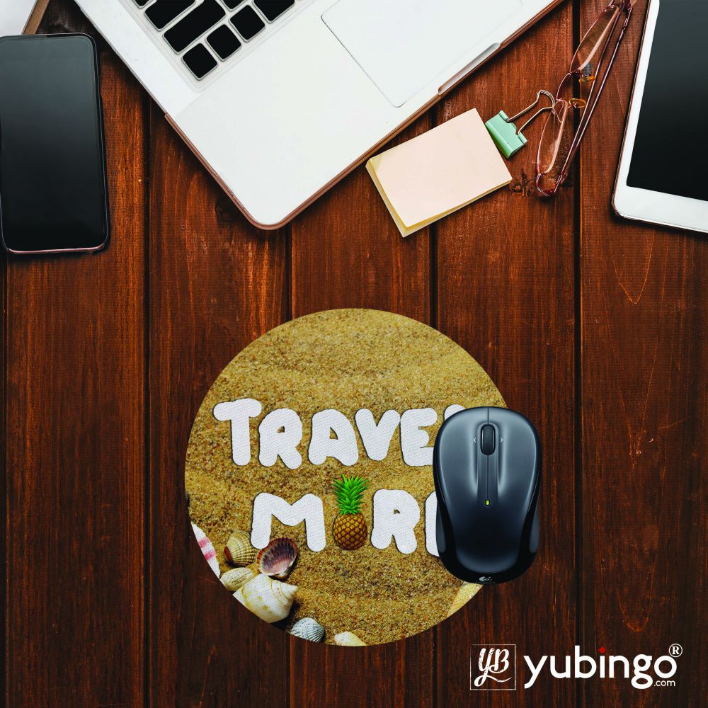 Travel More Mouse Pad (Round)-Image2
