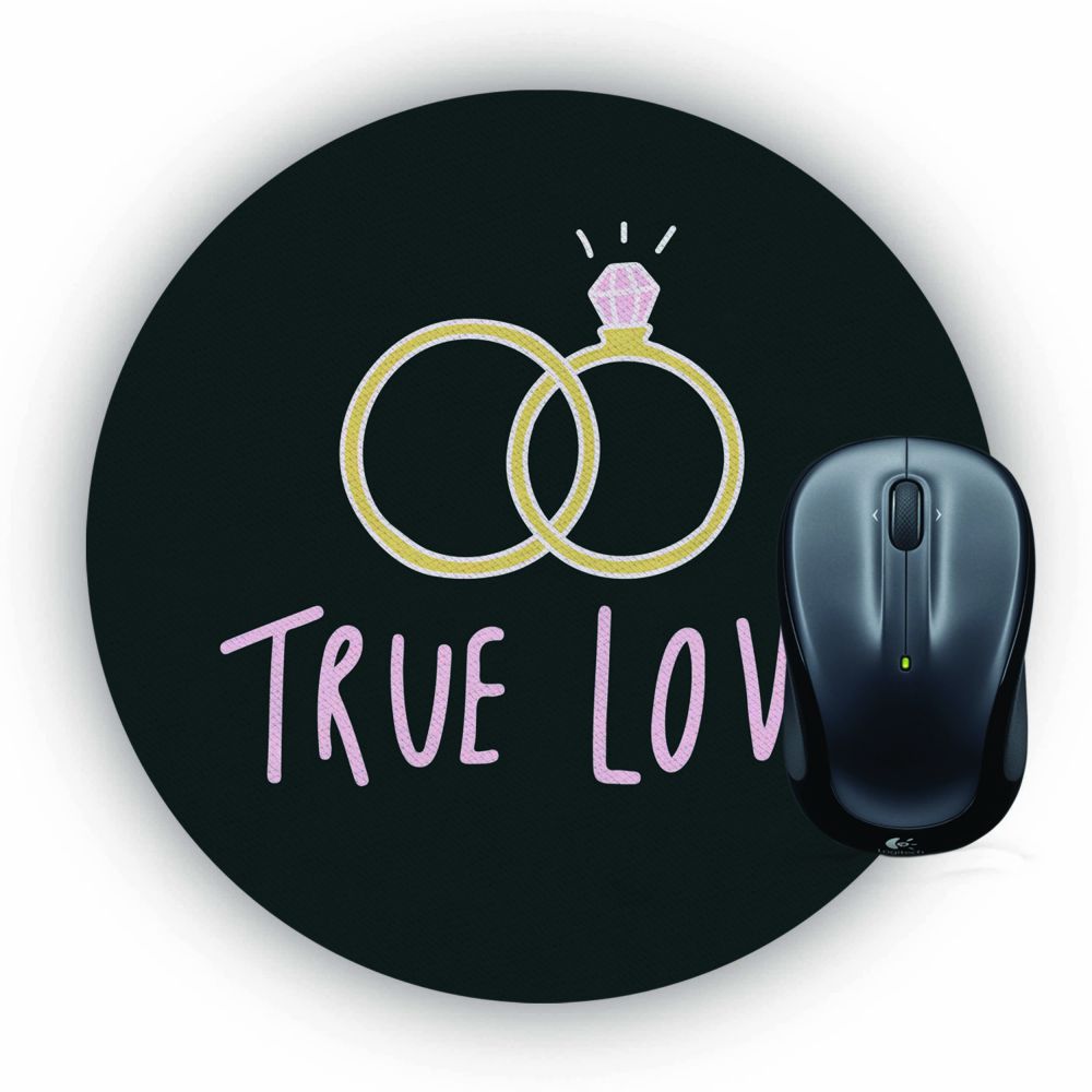 True Luv Mouse Pad (Round)