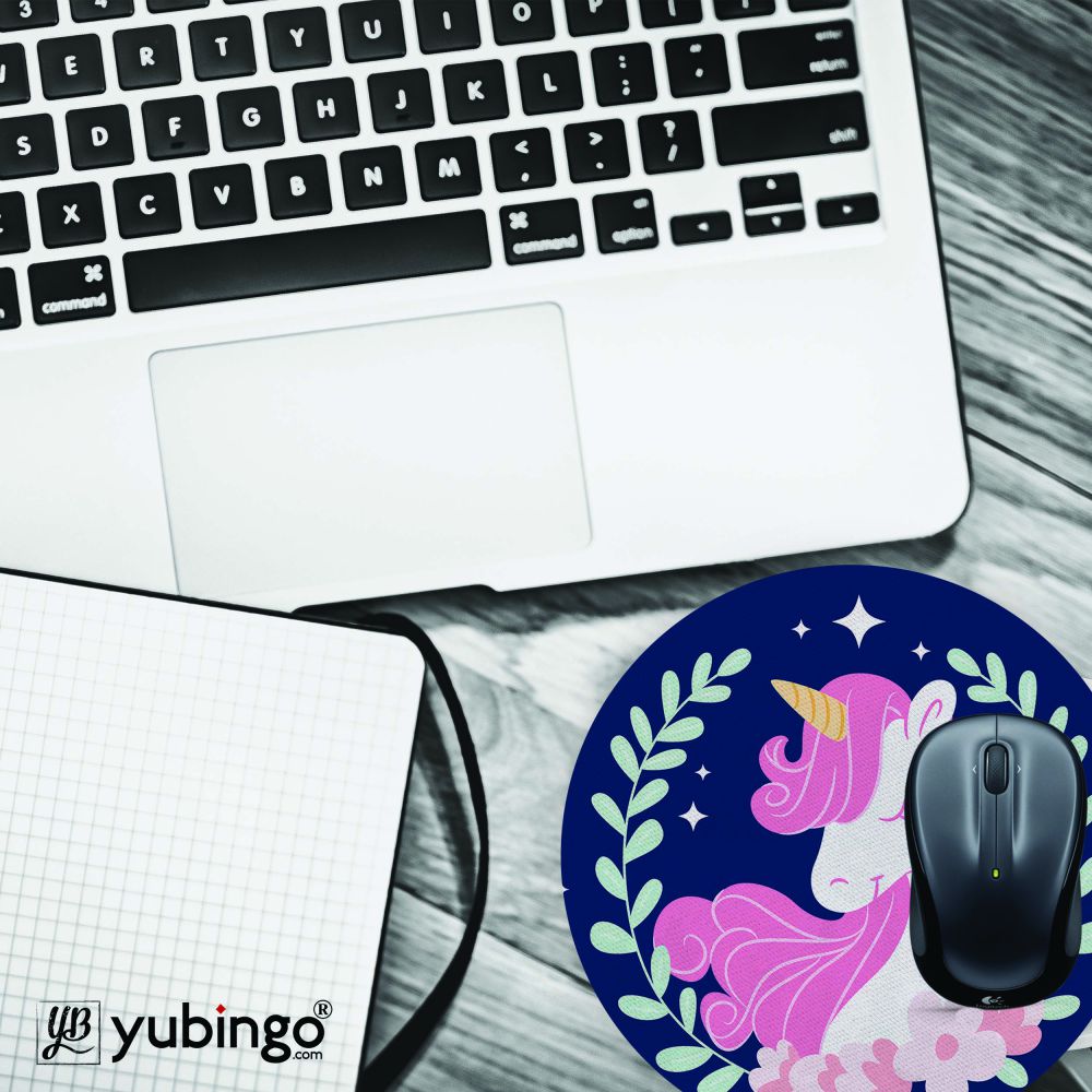 Unicorn Mouse Pad (Round)-Image4