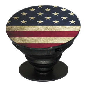 US Flag Theme Mobile Grip Stand (Black)