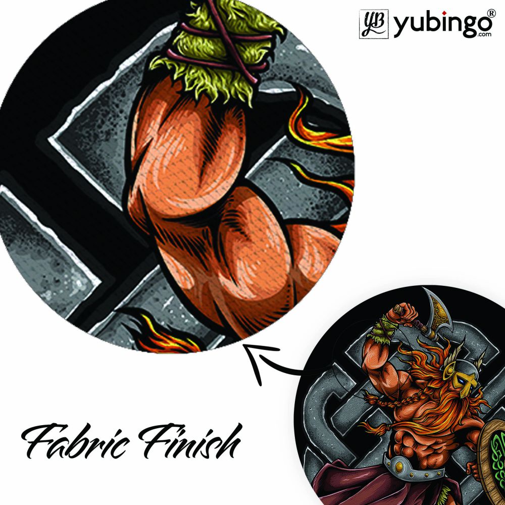 Viking Warrior Mouse Pad (Round)-Image3