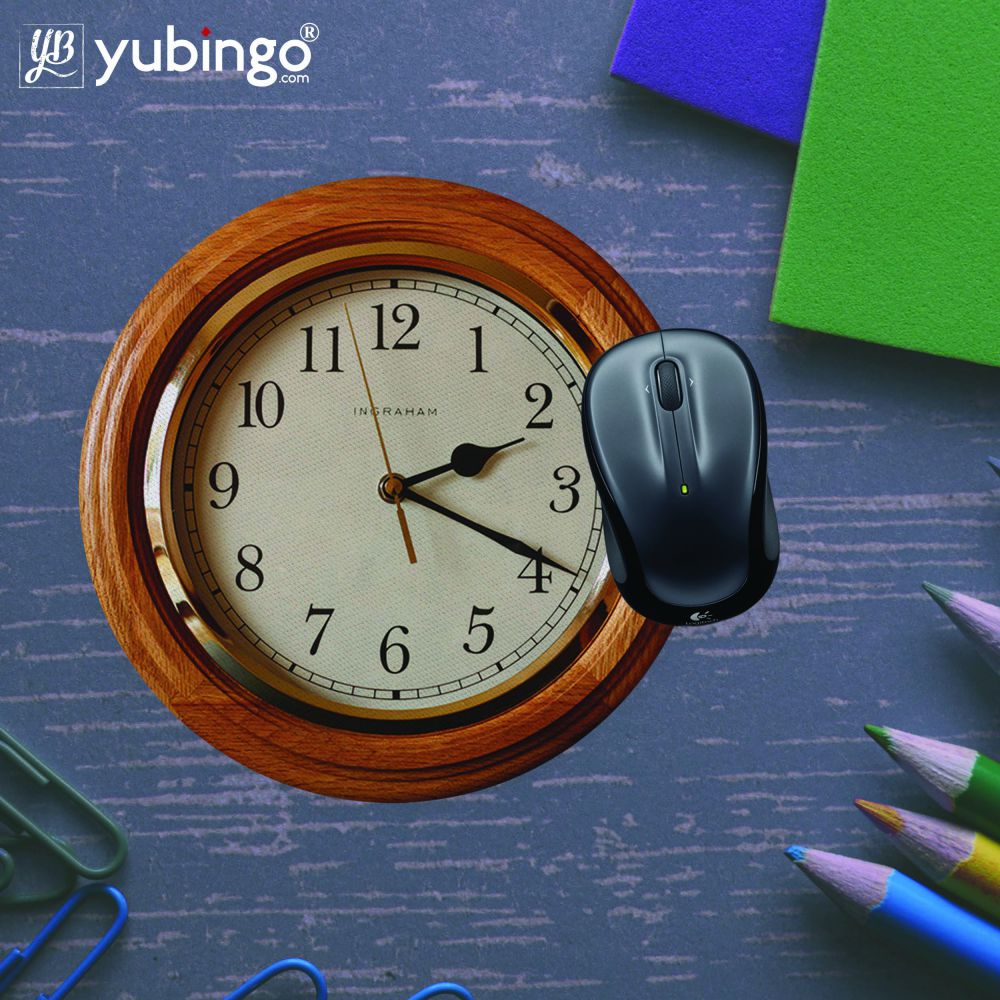 Vintage Clock Mouse Pad (Round)-Image5
