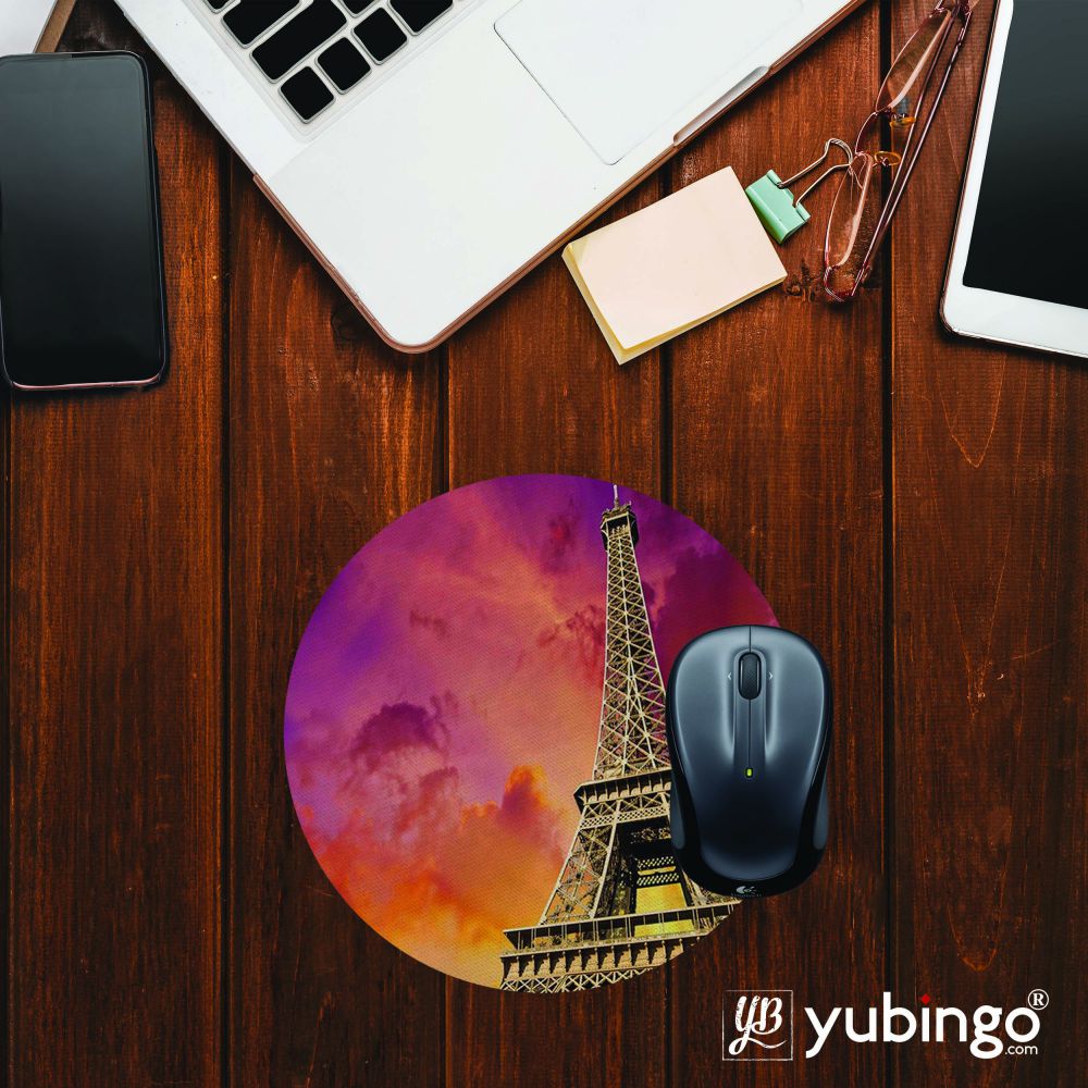 Visiting The Monuments Mouse Pad (Round)-Image2