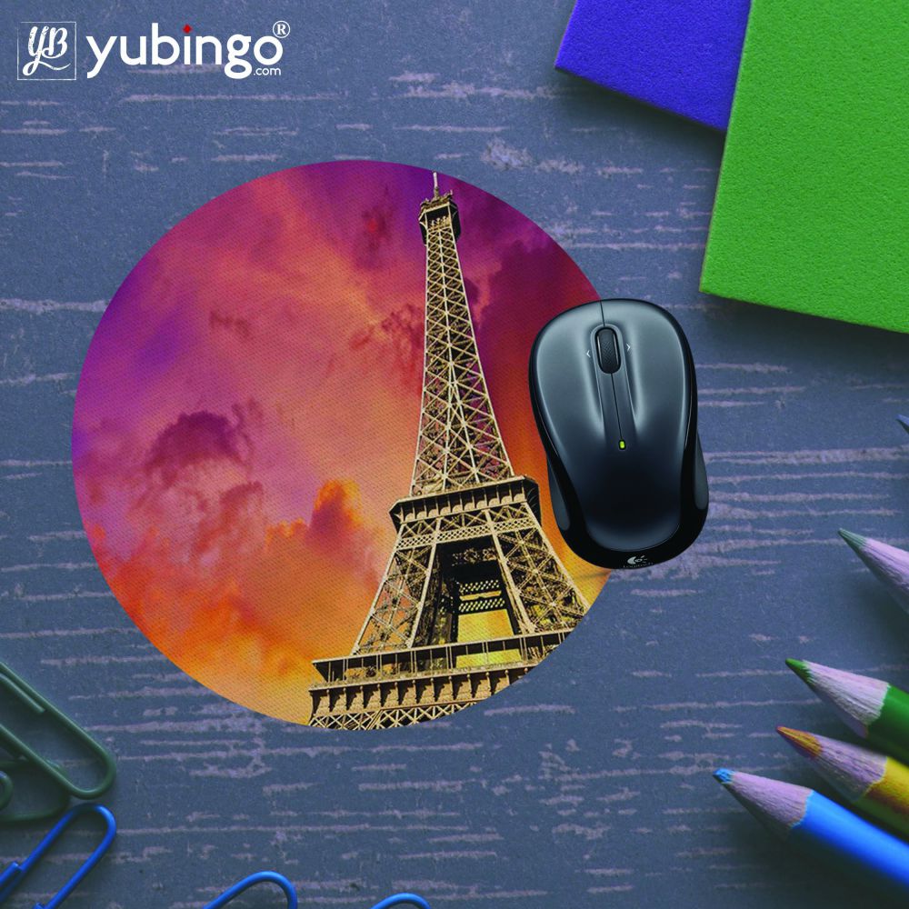 Visiting The Monuments Mouse Pad (Round)-Image5