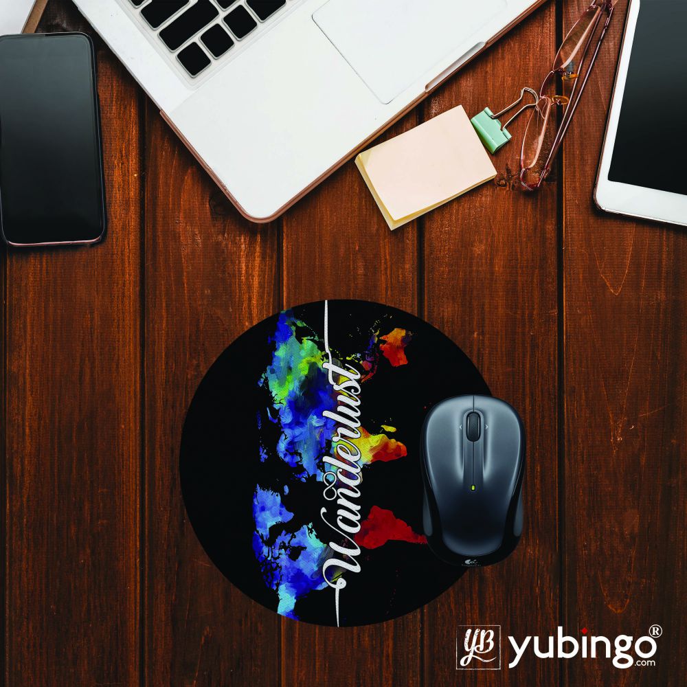 Wanderlust Mouse Pad (Round)