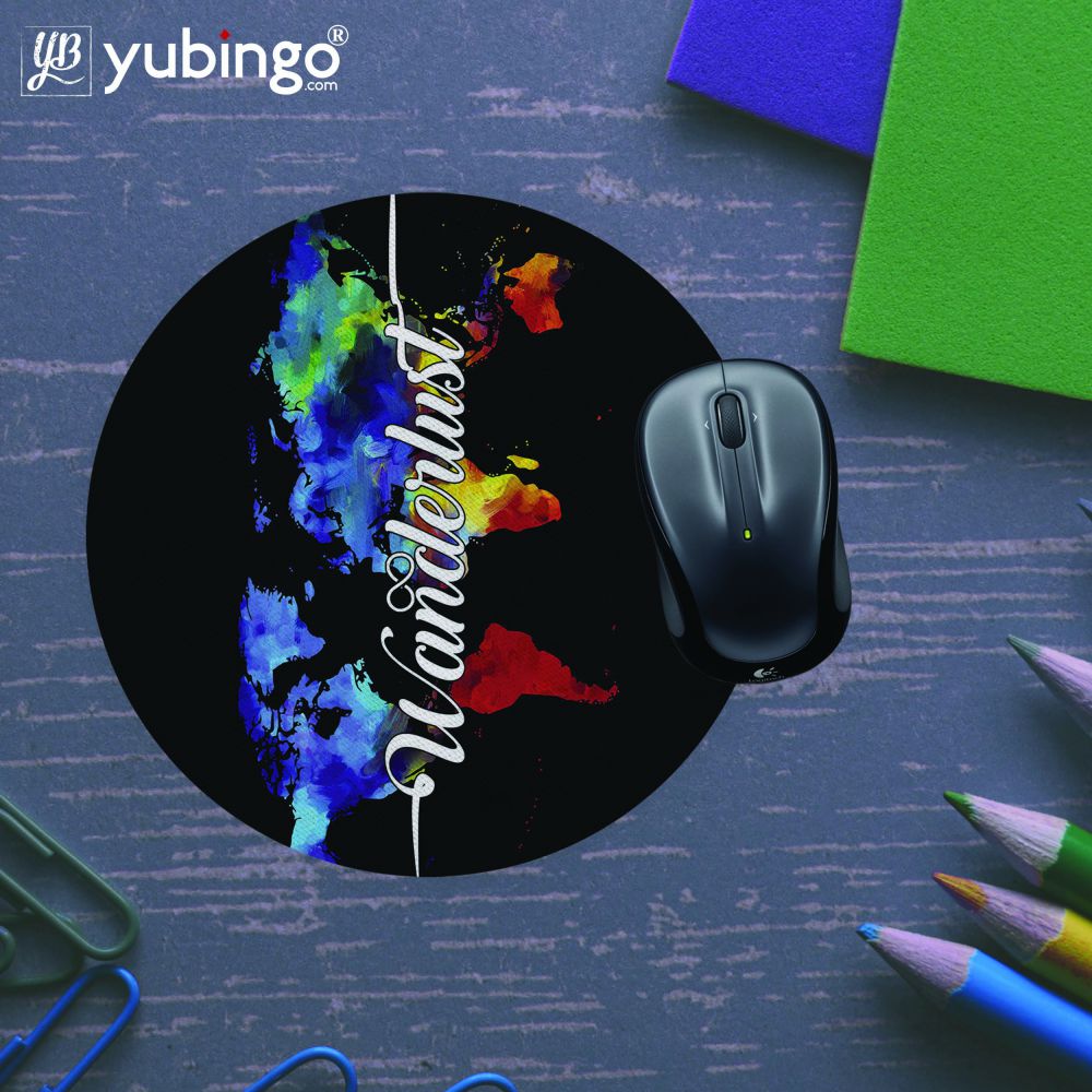 Wanderlust Mouse Pad (Round)-Image5