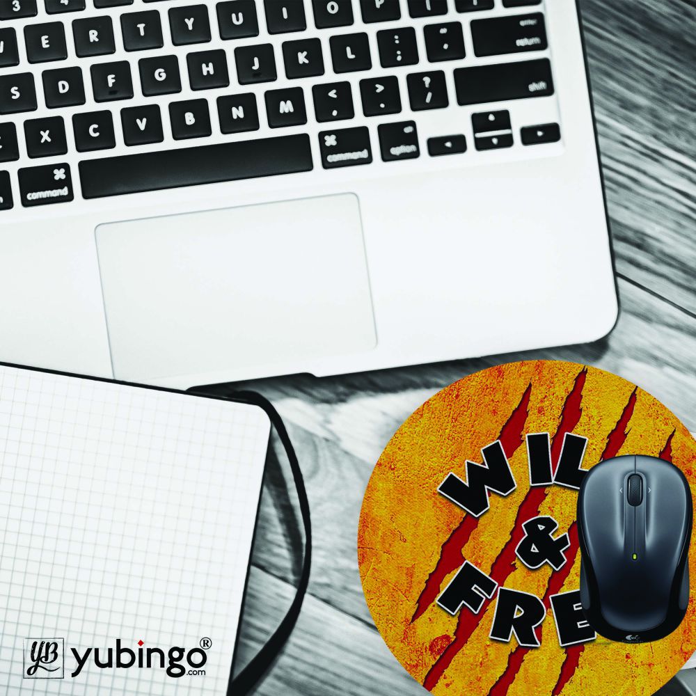 Wild and Free Mouse Pad (Round)-Image4