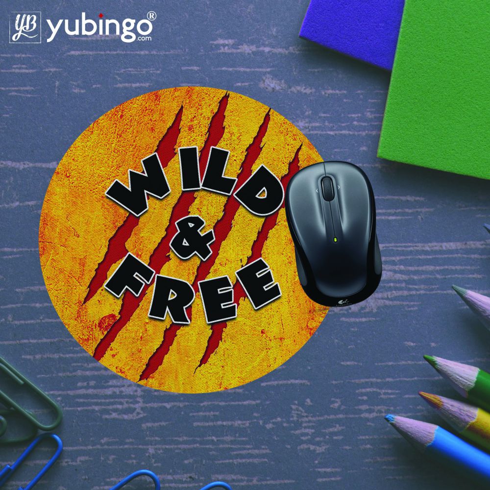 Wild and Free Mouse Pad (Round)-Image5