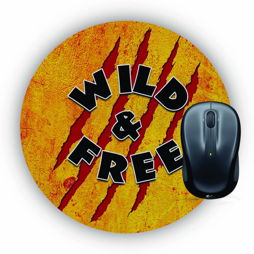 Wild and Free Mouse Pad (Round)