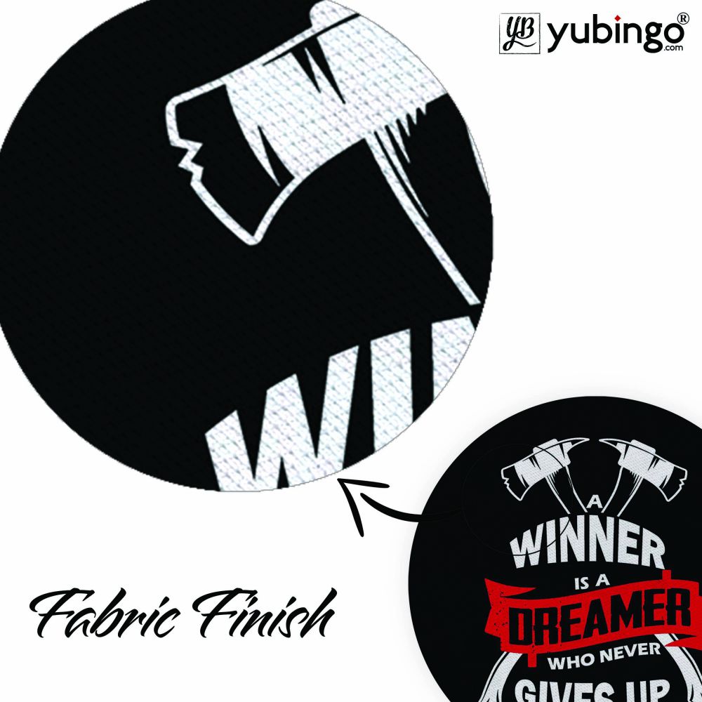 Winner is Dreamer Mouse Pad (Round)-Image3