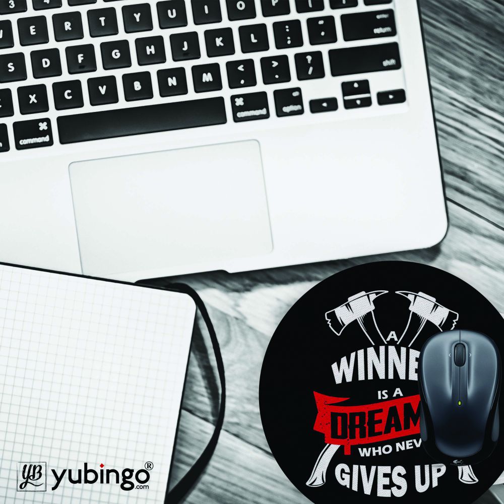 Winner is Dreamer Mouse Pad (Round)-Image4