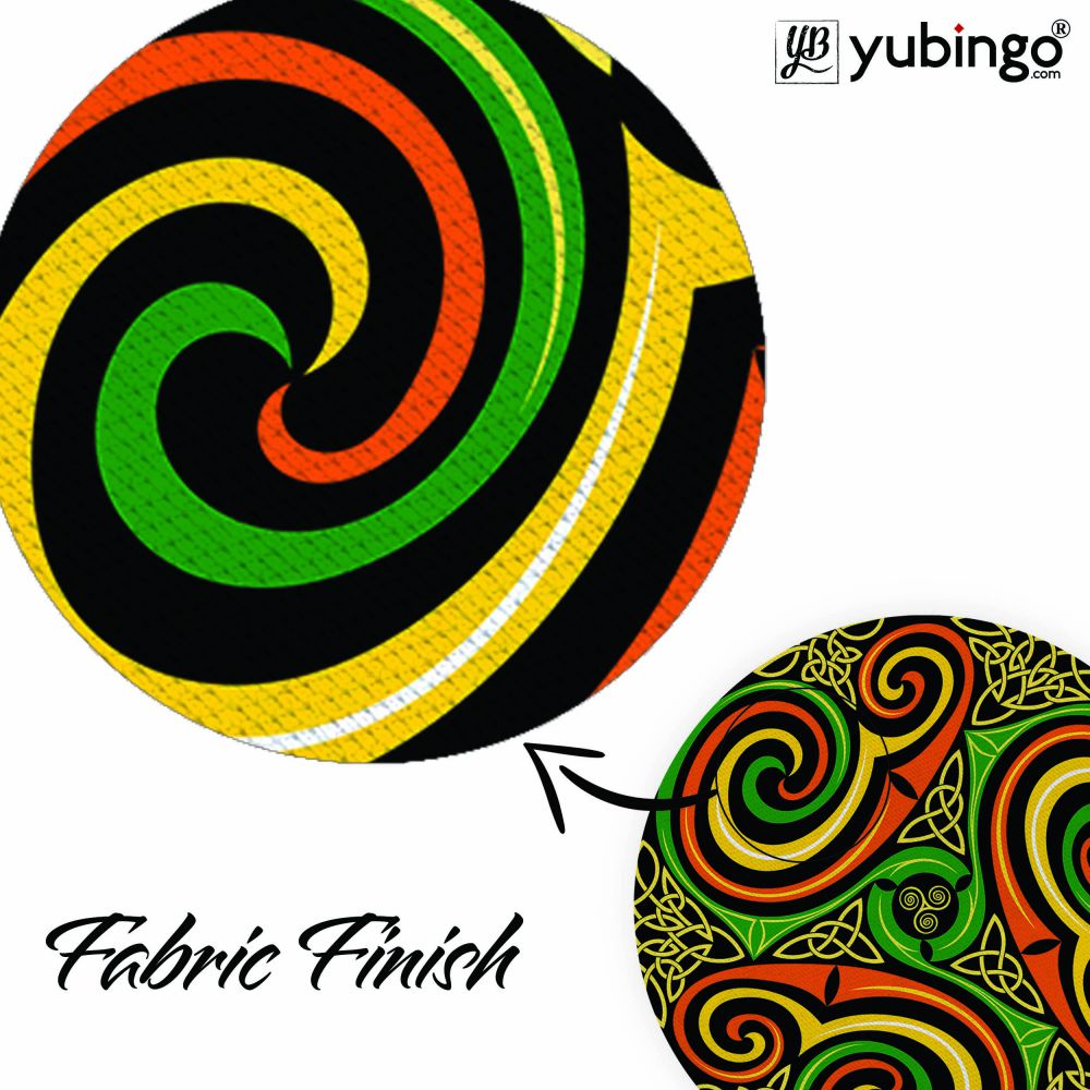 Wonder Pattern Mouse Pad (Round)-Image3