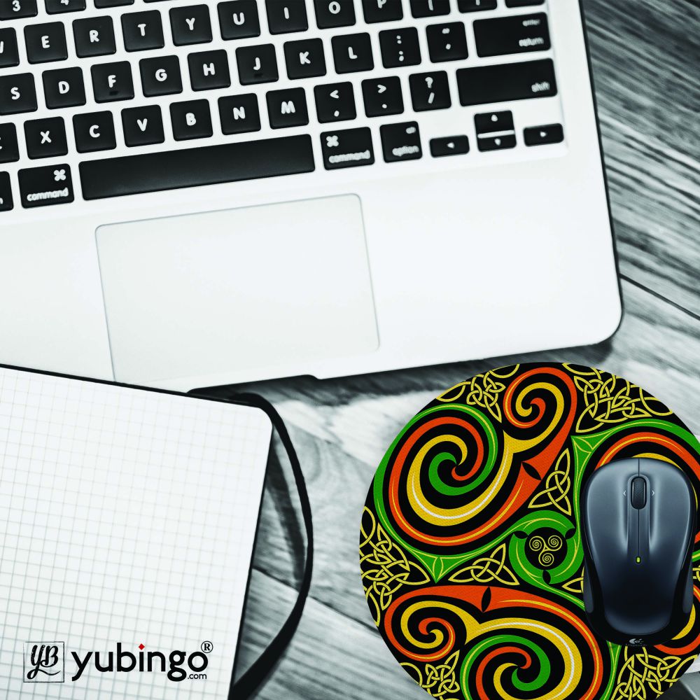 Wonder Pattern Mouse Pad (Round)-Image4