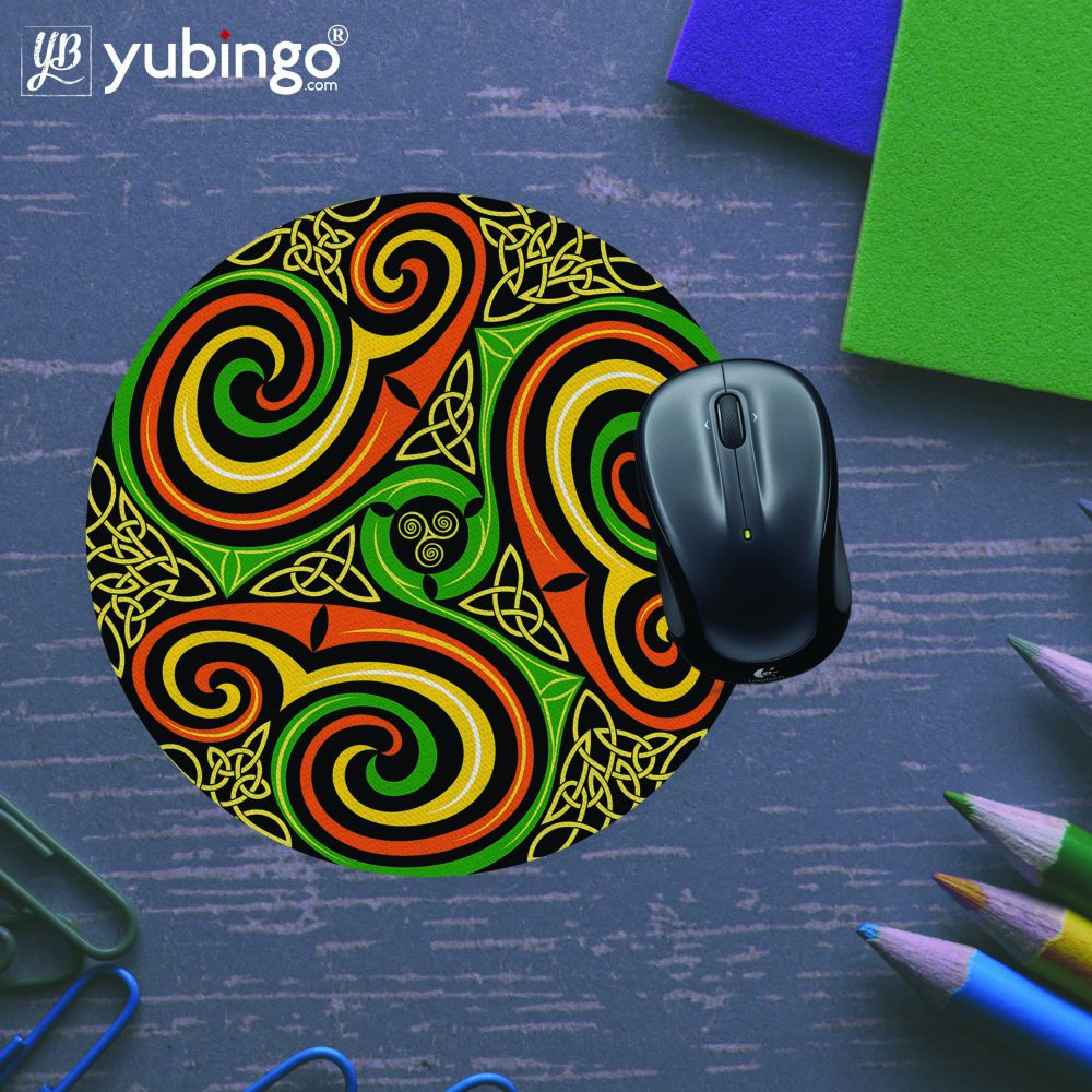 Wonder Pattern Mouse Pad (Round)-Image5
