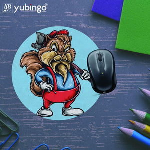 Wood Cutter Mouse Pad (Round)-Image5