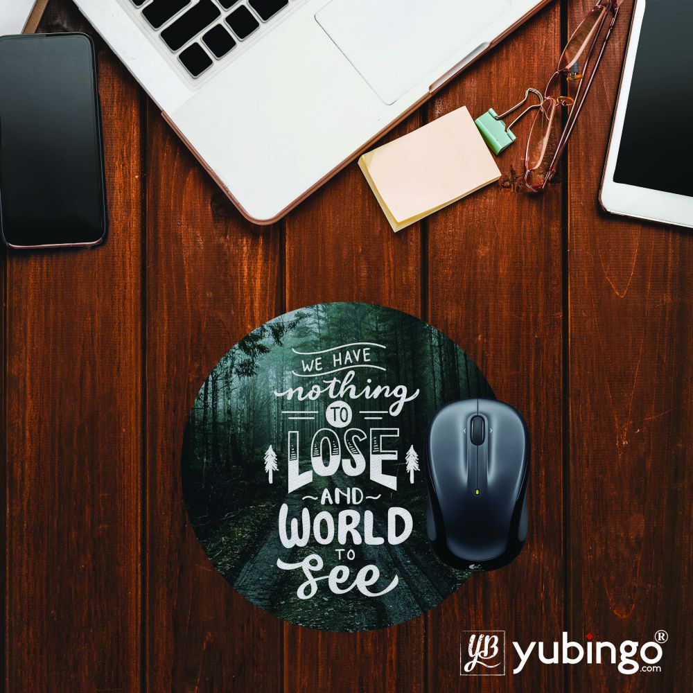 World to See Mouse Pad (Round)
