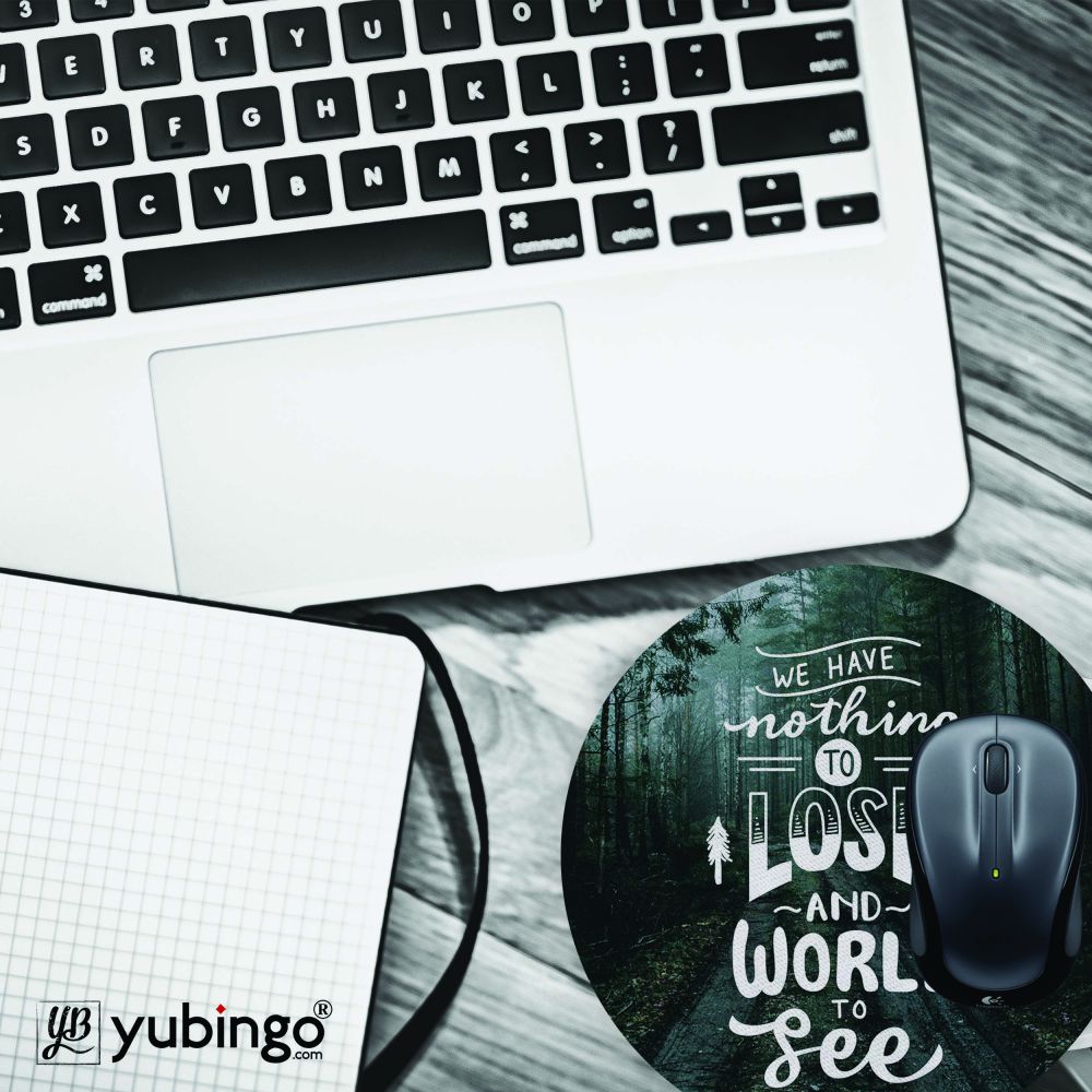 World to See Mouse Pad (Round)-Image4