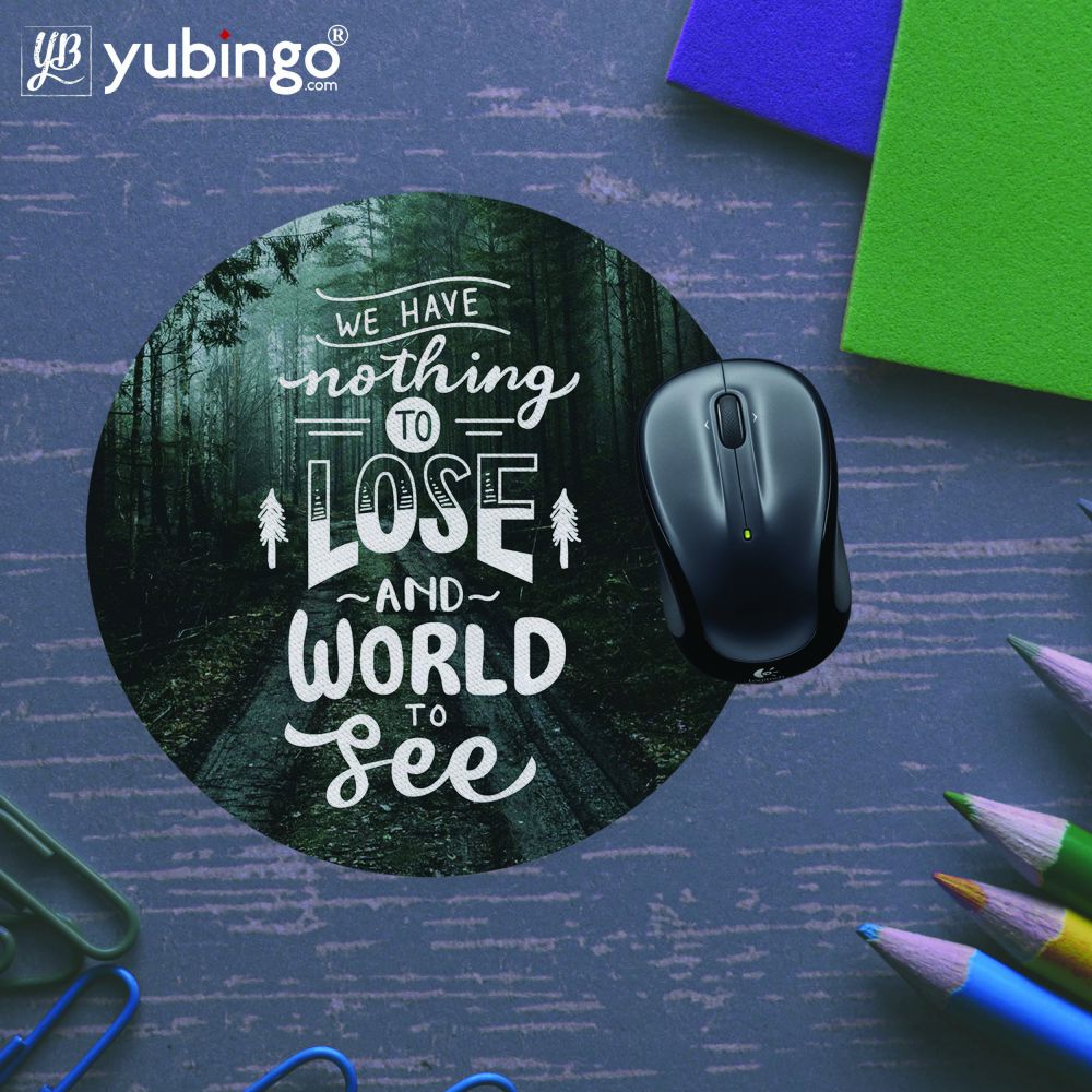 World to See Mouse Pad (Round)-Image5