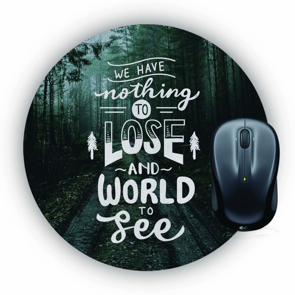 World to See Mouse Pad (Round)