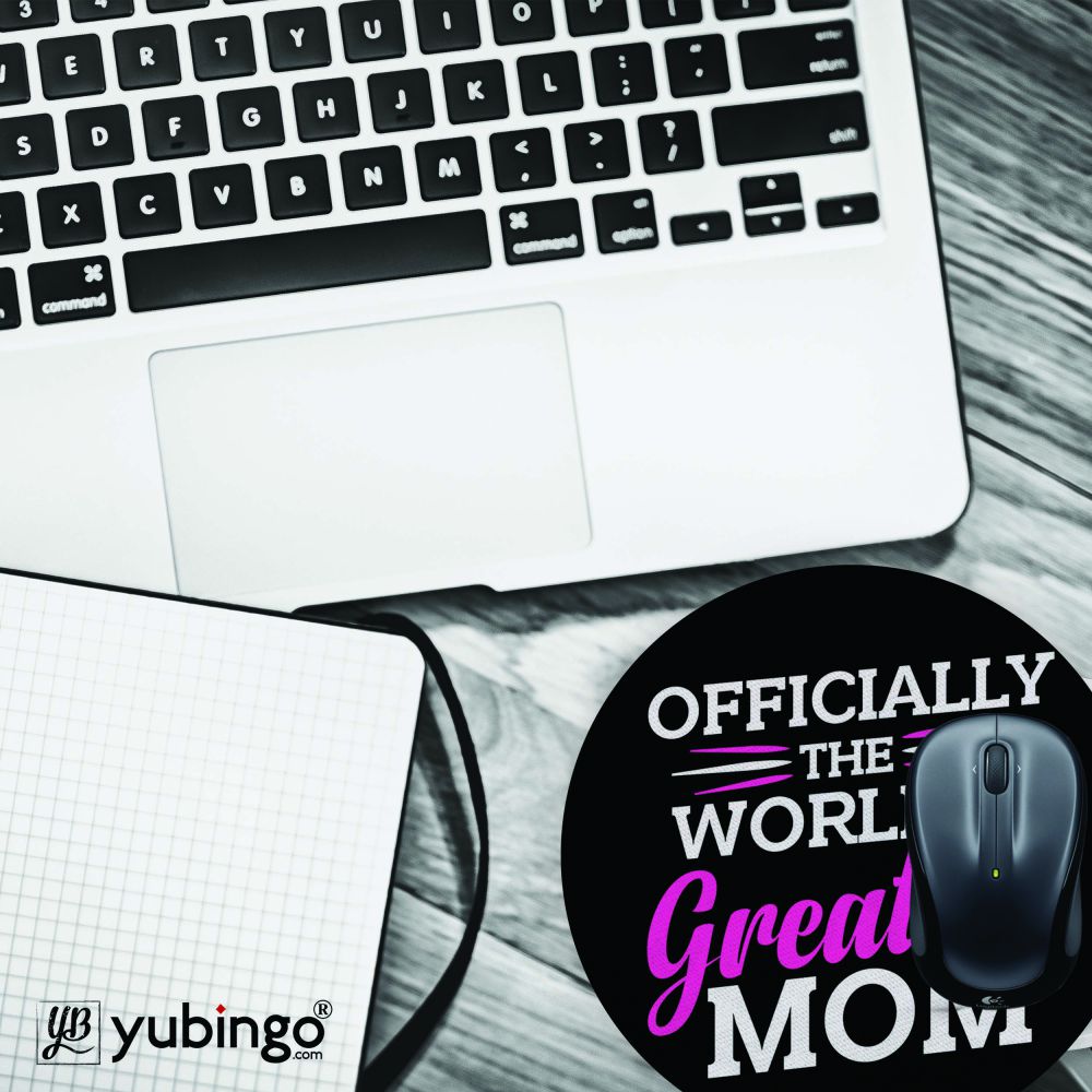 World's Greatest Mom Mouse Pad (Round)-Image4