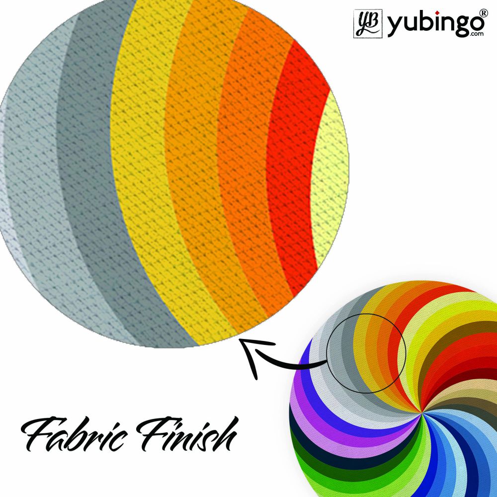 Wow Pattern Mouse Pad (Round)-Image3