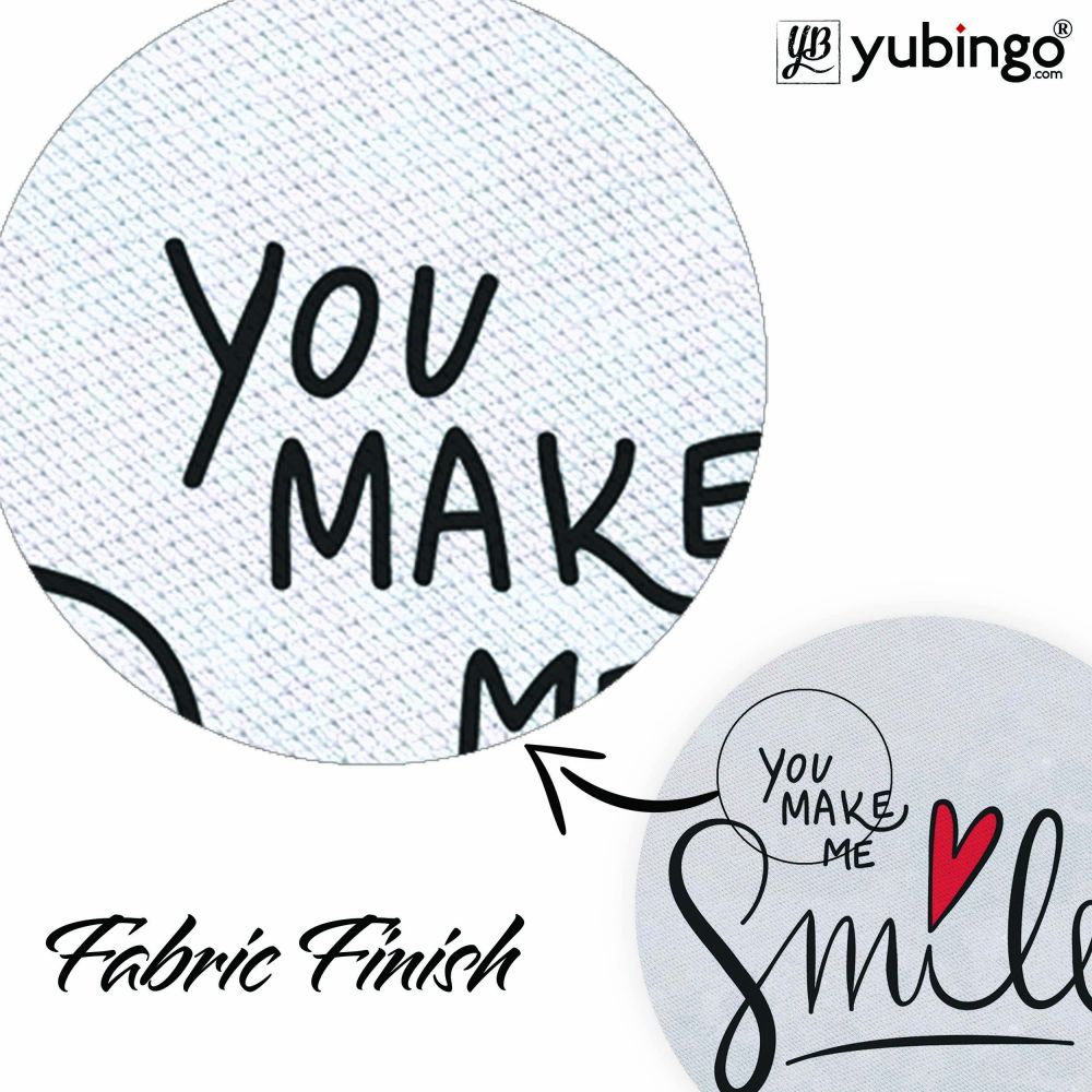 You Make me Smile Mouse Pad (Round)-Image3