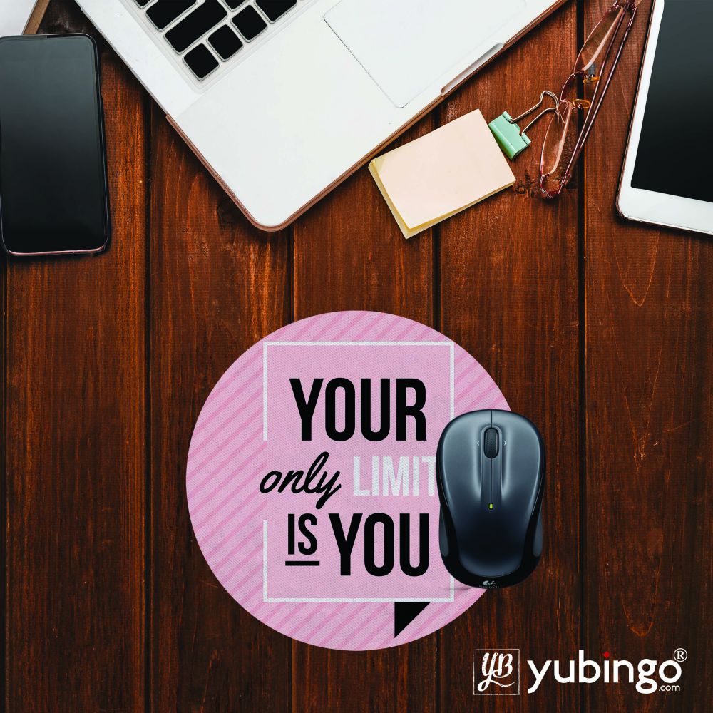 Your Only Limit is You Mouse Pad (Round)-Image2