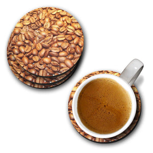 Coffee Beans Pattern Coasters