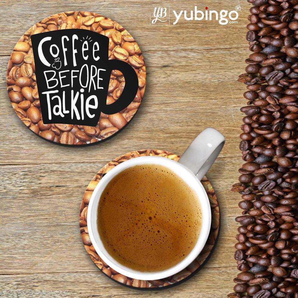 Coffee Before Talkie Coasters
