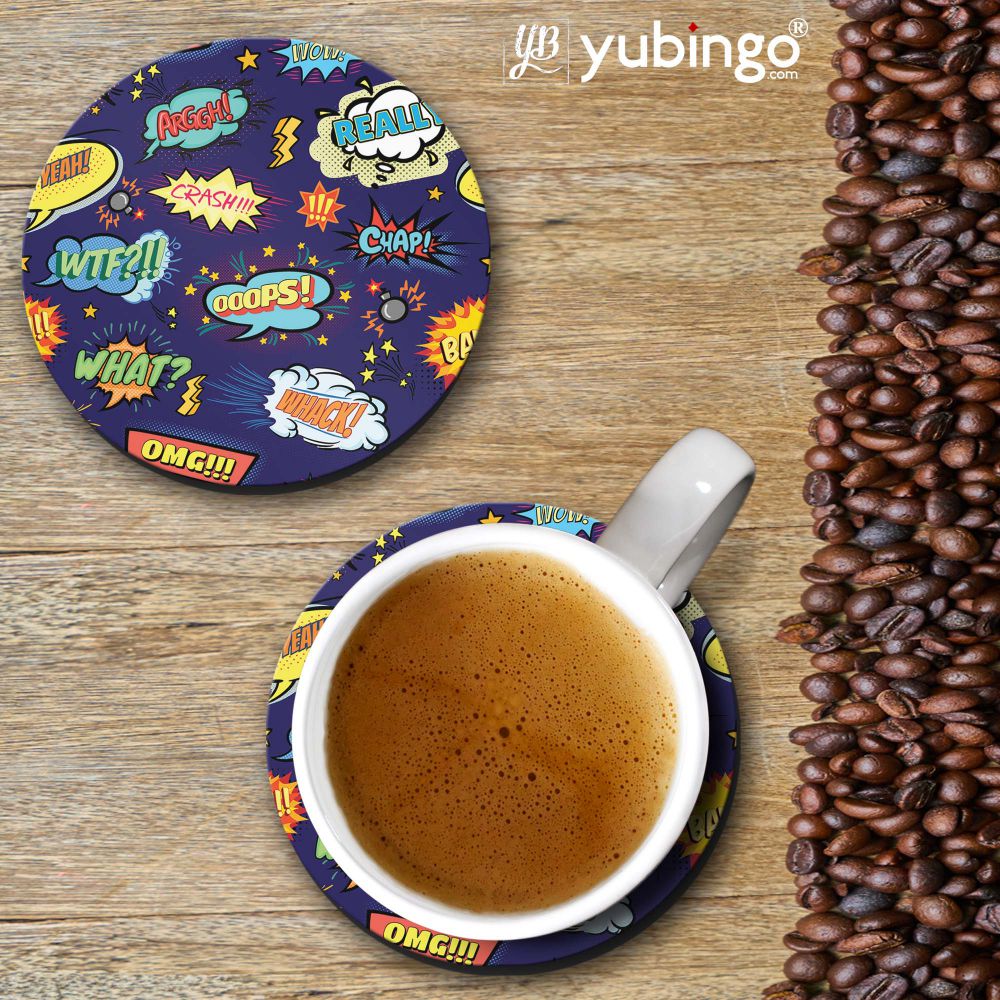 Comic Pattern Coasters-Image2