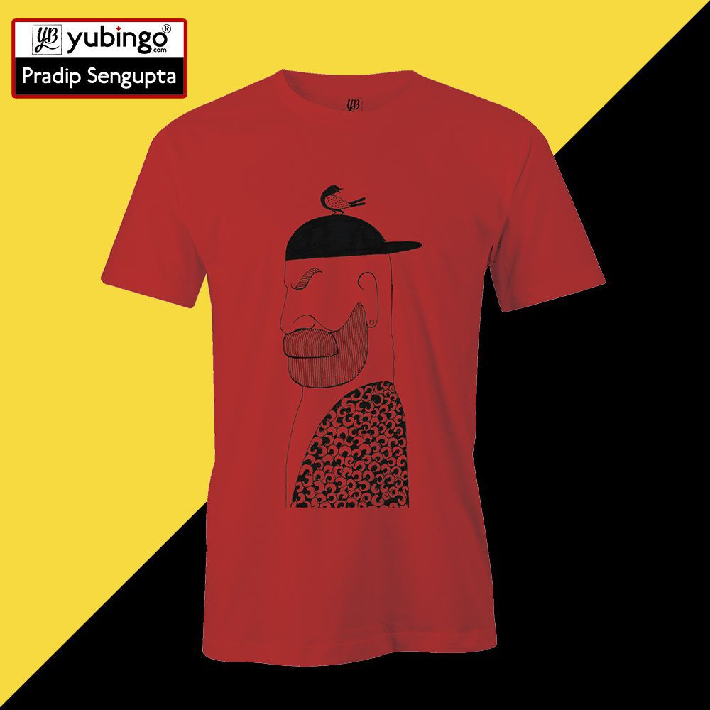 Common man Men T-Shirt-Red