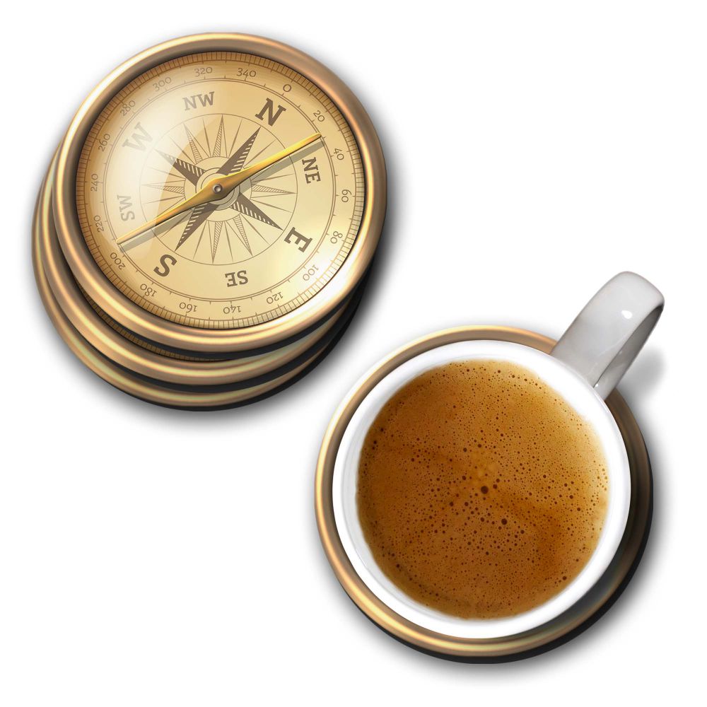 Compass Coasters