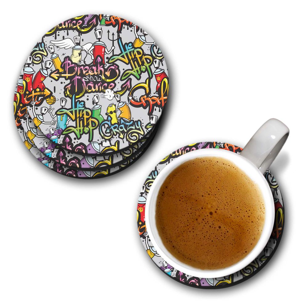 Crazy Graffiti Coasters