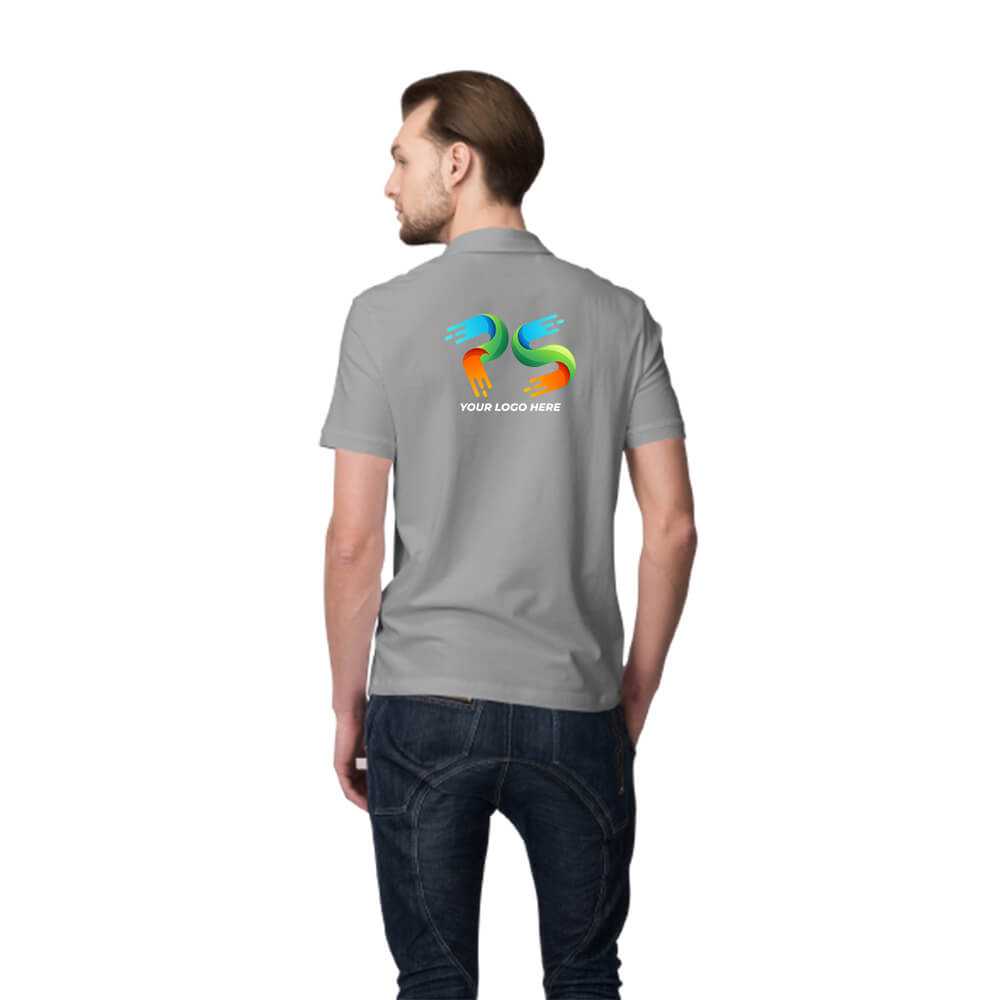 Anthra Customised Men's Polo Neck  T-Shirt - Back Print