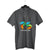 Charcoal Gray Customised Men's Polo Neck  T-Shirt - Front Print