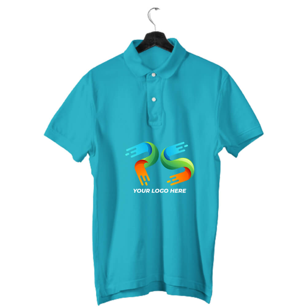 Reliance Green Customised Men's Polo Neck  T-Shirt - Front  Print