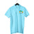 Sky Blue Customised Men's Polo Neck  T-Shirt - Front  Print