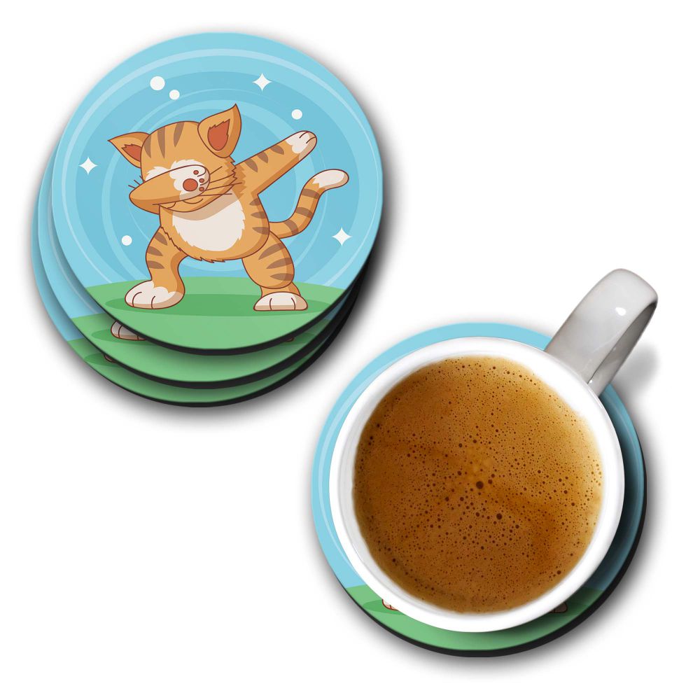 Dab Cat Coasters
