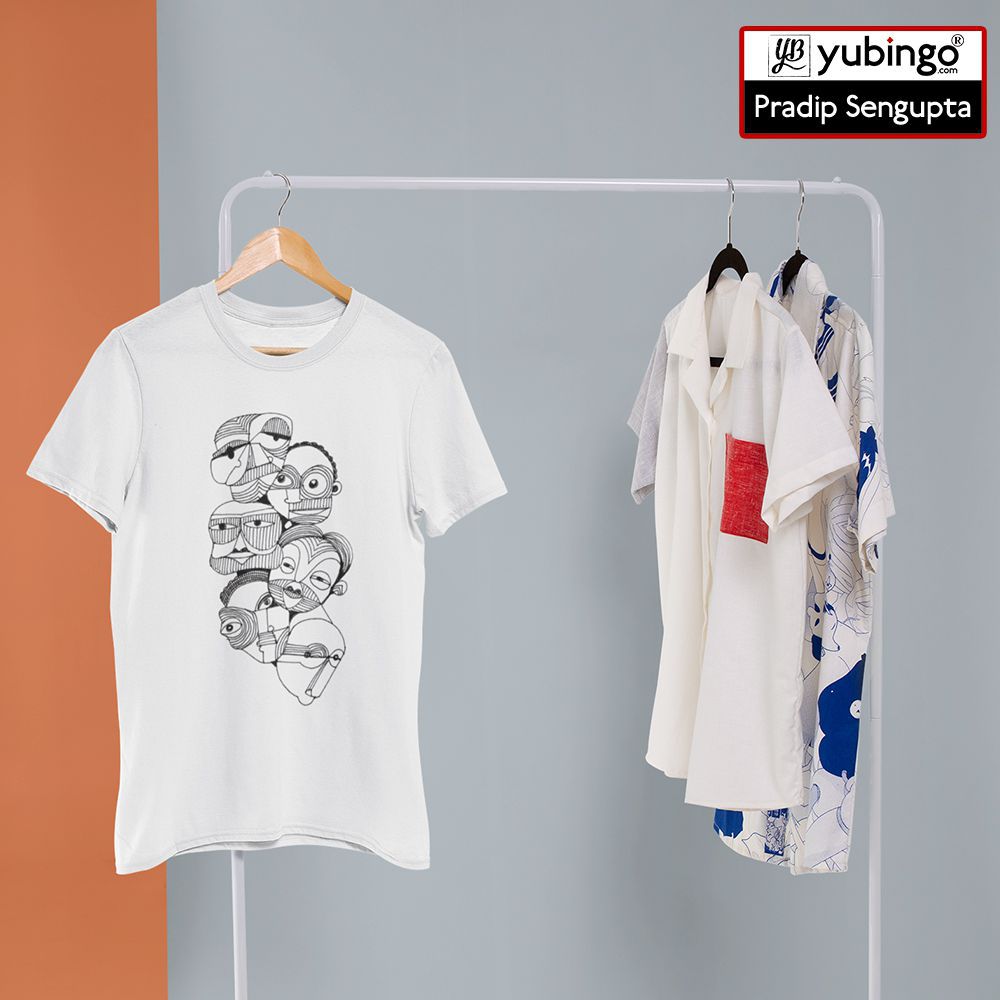 Face on face Men T-Shirt-image2