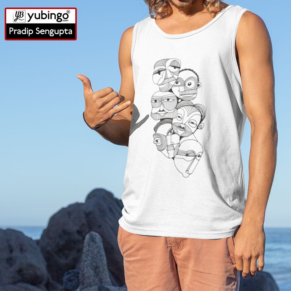 Face on face Tank Tops-image3
