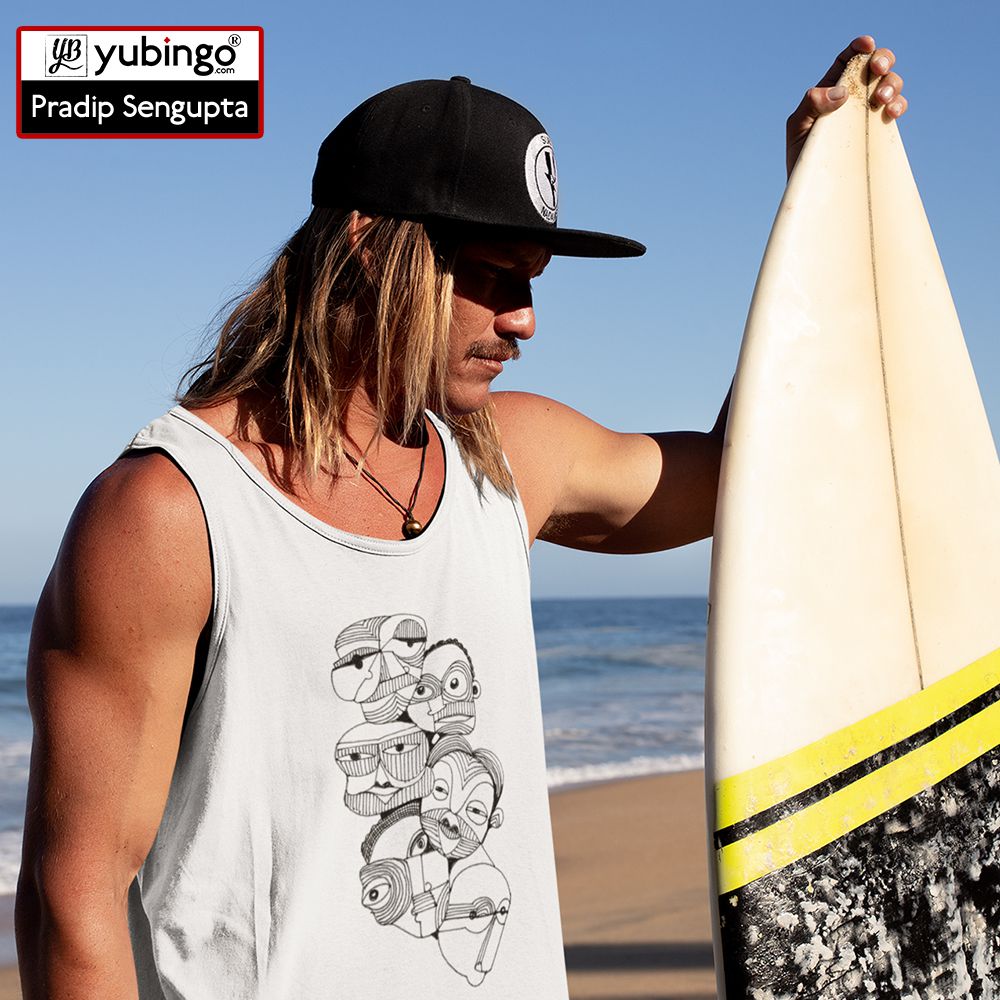 Face on face Tank Tops-image4